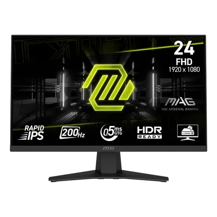 Monitor Gamer Msi Mag 244f 23.6  Fhd 200hz 0.5ms Rapid Ips