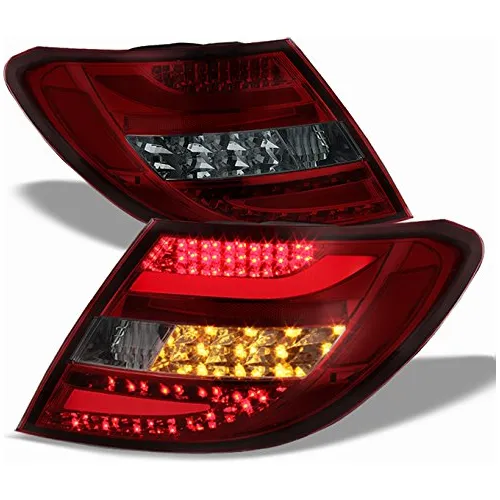 Benz C-class Puerta Sedan Humo Rojo Trasera Luz Cola Led Par