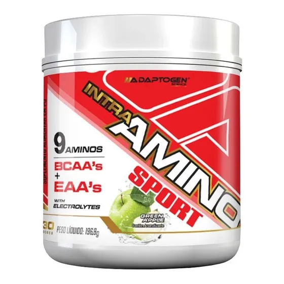 Intra Treino Amino Sport 196g Adaptogen 9 Aminos Eaa + Bcaa