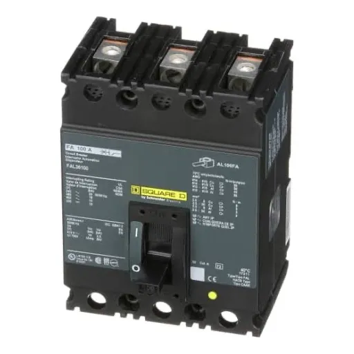 Circuit Breaker Fal36100 Square D 100 Amp 3 Polos Frecuencia 50/60 Hz