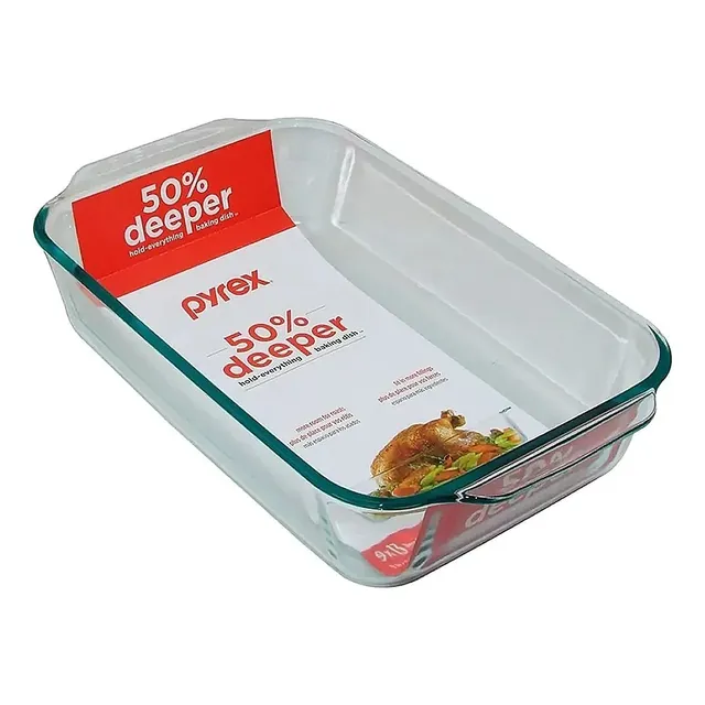 Pyrex - Fuente Rectangular Deep De 3lt