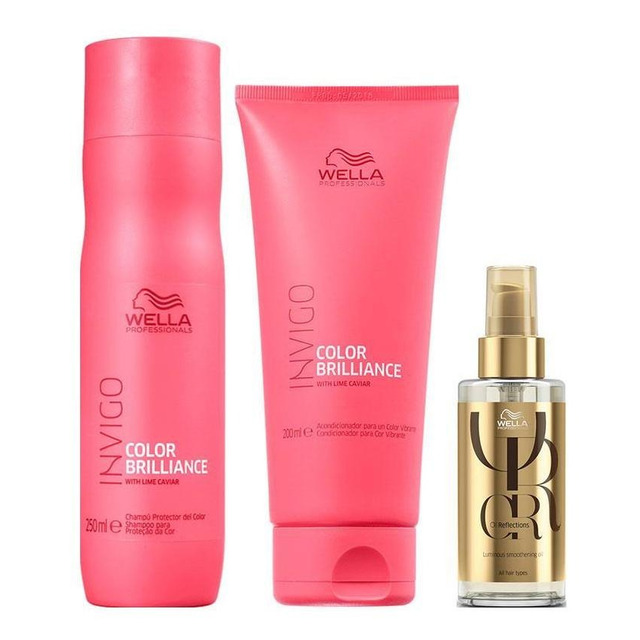 Kit Wella Pro Inv Brilliance Sh 250 + Cd 200 + Oil 100 Kit Wella Pro Inv Brilliance Sh 250 + Cd 200 + Oil 100