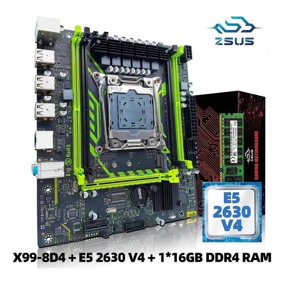 Tarjeta Madre Con Procesador E5 2630 V4 Y 16gb Ddr4