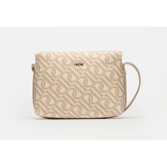Bandolera Basic Efecto Cuero Natural Print