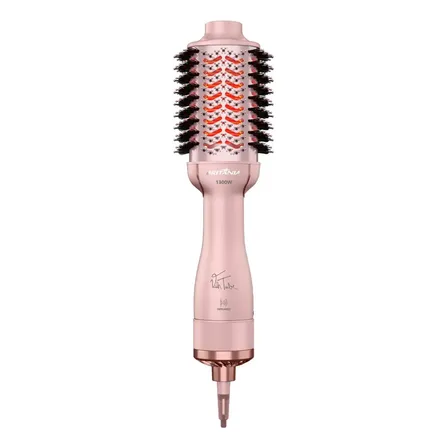 Escova Secadora Britânia Linha Viih Tube Nanocerâmica Bes36 Bivolt Rosa 127/220v