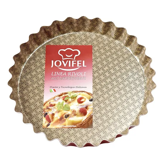Tartera Antiadherente N28 Bordo Jovifel Linea Rivoli Premium Color Rojo