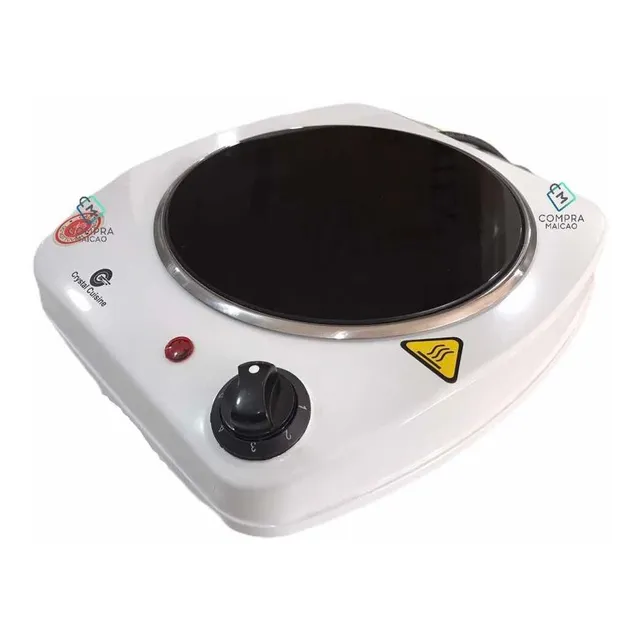 Estufa Eléctrica 1 Puesto Vidrio Resistente 1200w 110v