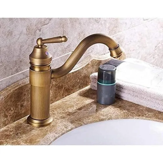 Grifo Cocina Lavabo Mezclador Baño Montado Cubierta Un Solo