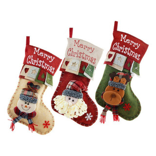 Calcetín De Navidad Para Regalos De Reno De Chimenea 3 Pieza Calcetín De Navidad Para Regalos De Reno De Chimenea 3 Pieza