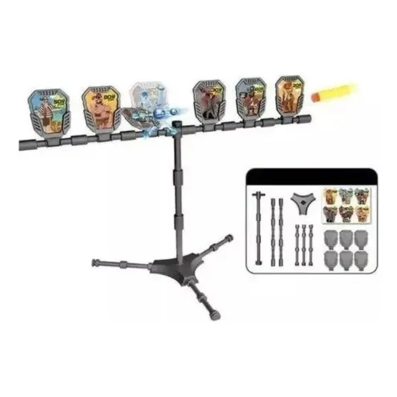 Alvo Pontaria Dardos Nerf Tático Elite Mega 6 Miras Jogo