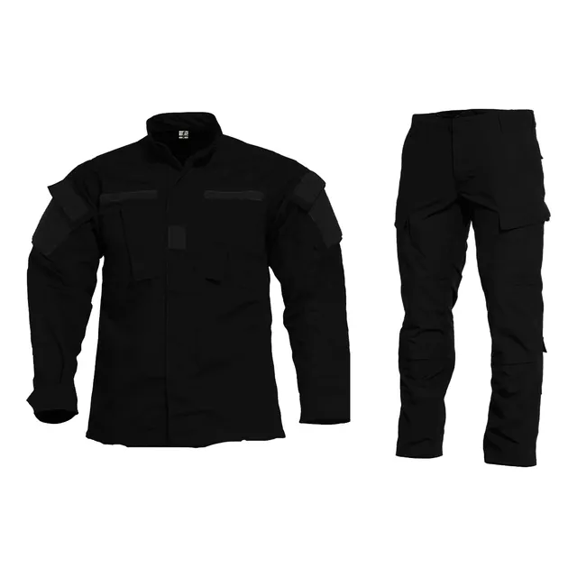 Conjunto De Combate Chaqueta+ Pantalón Lisos Negro