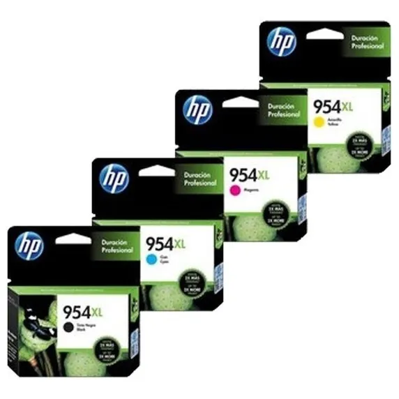 Cartuchos Kit X4 Hp 954xl  N-c-m-y Originales