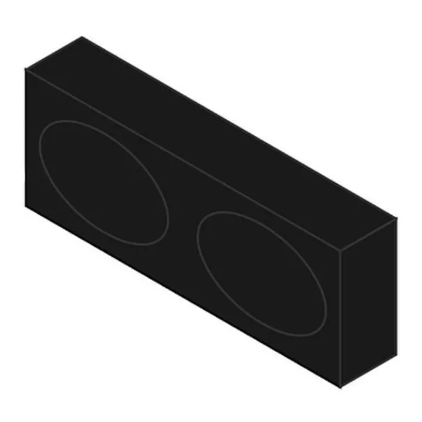 Caixa Selada Slim Alto Falante 6x9 Horizontal Automotivo