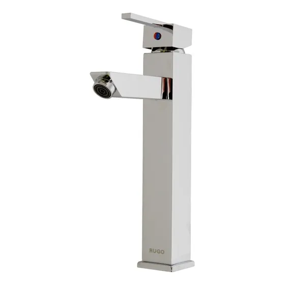 Llave Mezcladora Monomando Para Lavabo Cromo Rugo 23-mcc Acabado Cromado Color Plateado