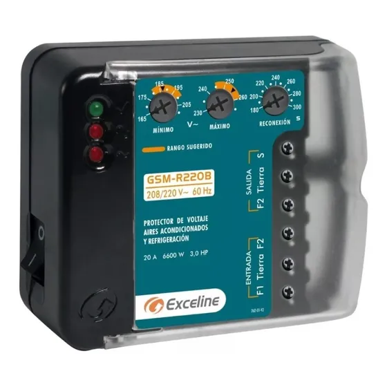 Protector Para Motores Monofásicos Exceline Gsm-r220b