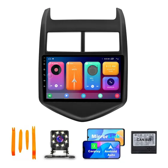 Estéreo Android Auto Carplay Para Chevrolet Sonic 2011-2016