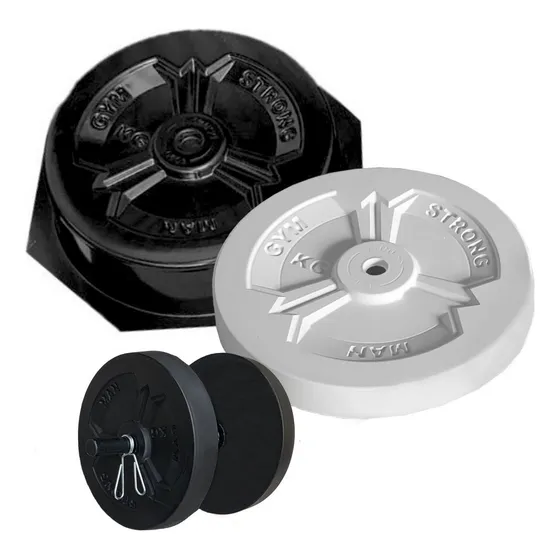Forma Para Fabricação De Anilhas E Halteres Cimento - An0402 Cor Preto