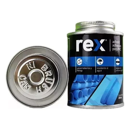 Adhesivo Para Pvc - Tarro 250cc - Rex