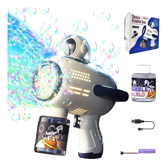 Burbujeros Astronauta Machine Con Agujeros De Burbujas Y Luz