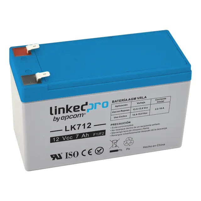Batería Recargable Respaldo Ups No Break Epcom 12 V 7 Ah
