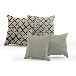 Kit 4 Capas Almofadas 40x40 Decoração Com ZĂper Moderna Kit 4 Capas Almofadas 40x40 Decoração Com ZĂper Moderna