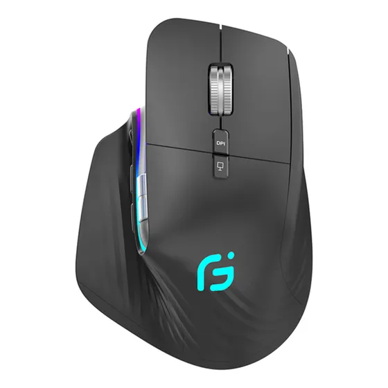 Mouse Gamer Recargable Bluetooth Y Inalámbrico Usb Rgb