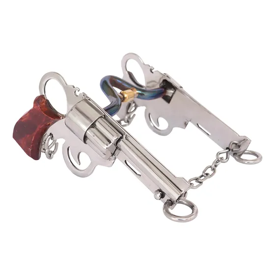 Freio Revolver Inox Com Salivador E Bocal De Ferro P Cavalo