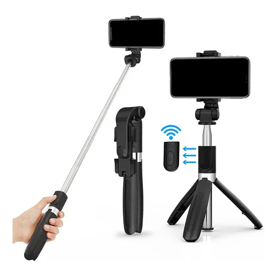 Selfie Stick Tripode Monopod 3 En 1 Con Control Bluetooth