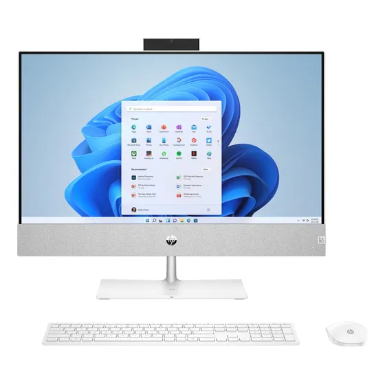 HP All in One 24-ca0012la AMD Ryzen 5 8gb ram 512gb ssd fhd Color Snowflake White