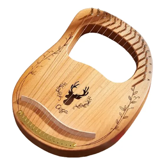 Harpa Citara Lira De Davi 16c Maple Luthieria Prosperar Acus