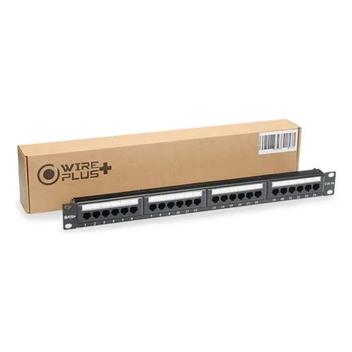 Patch Panel 24 Puertos Cat 5 Cat5 Cat5e Rackeable Wireplus