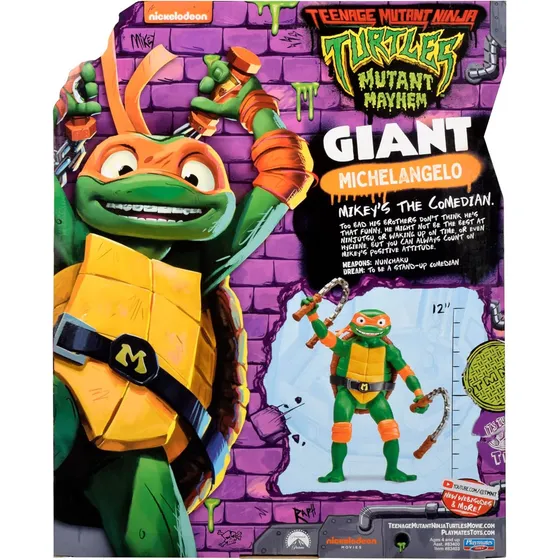 Figura de acción Teenage Mutant Ninja Turtles gigante Michel Angelo TMNT