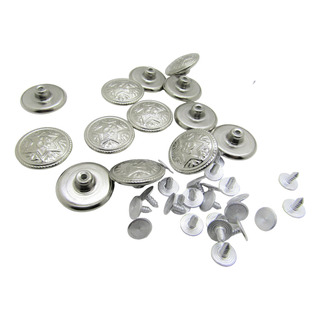 Botón Metálico De Remache #36 Modelo Policia Pack 20 Piezas Botón Metálico De Remache #36 Modelo Policia Pack 20 Piezas