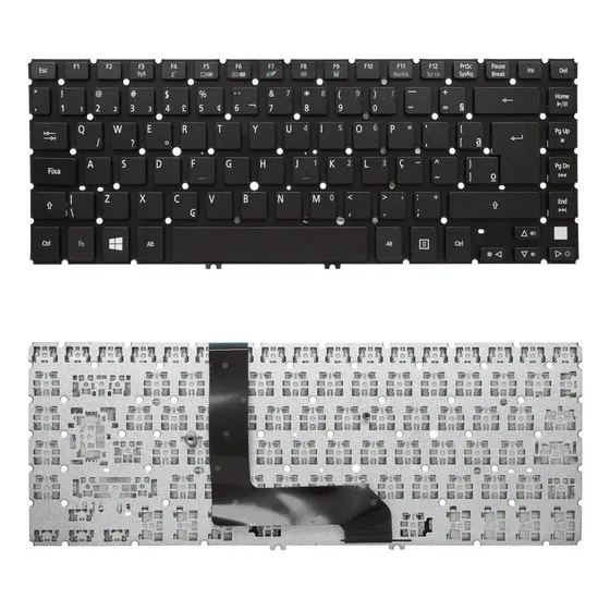 Teclado Para Notebook Acer Aspire V5-471p Sem Moldura, Abnt2