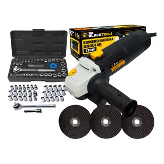 Kit Esmerilhadeira Angular 4.1/2 + Jogo De Soquetes Cor Amarelo/preto FrequĂȘncia 60hz Kit Esmerilhadeira Angular 4.1/2 + Jogo De Soquetes Cor Amarelo/preto FrequĂȘncia 60hz