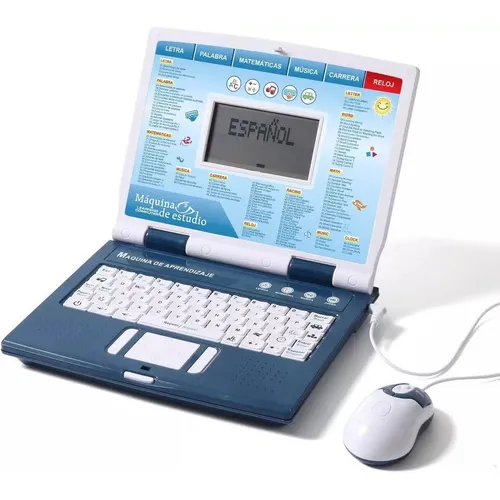 Ordenador Portátil De Juguete Educativo Para Niños Color Blanco