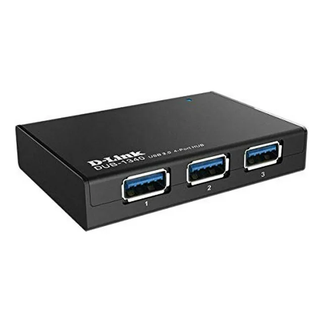 Hub Usb D-link De 4 Puertos, Modelo Dub-