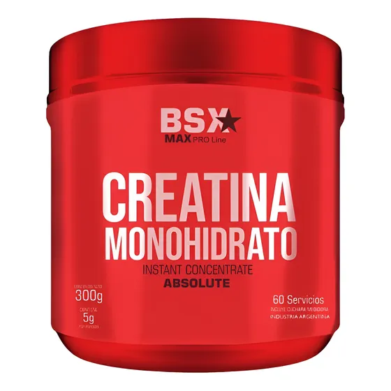 Creatina Monohidrato Bsx Nutrition 300gr Sabor Sin Sabor 
