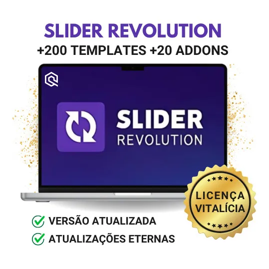 Slider Revolution + Templates + Addons - Versão Atualizada