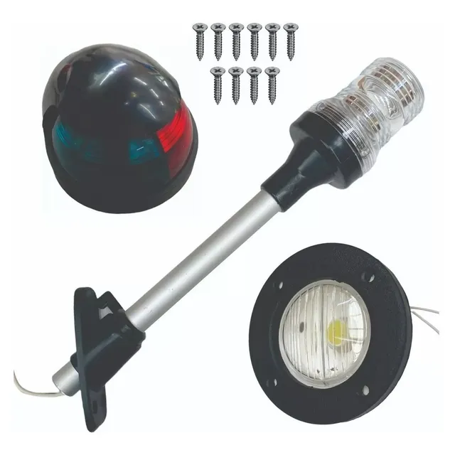 Combo Luces De Navegación #1 Faro Proa Popa Mastil - Náutica