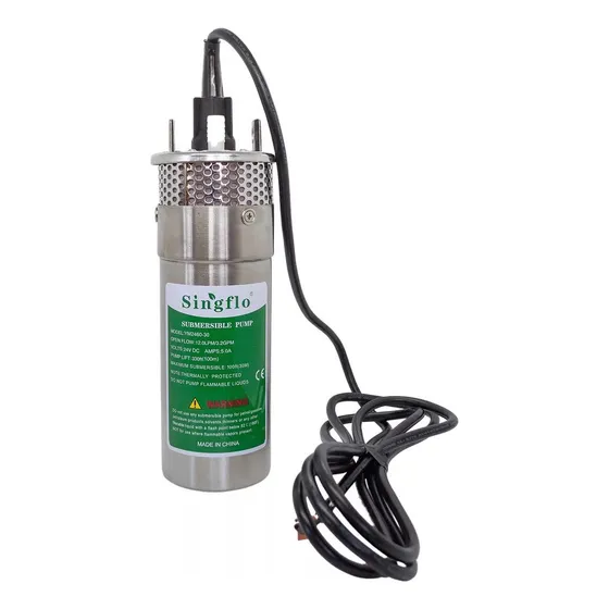 Bomba De Agua Solar Sumergible 12lxm 24v 100mts Color Negro
