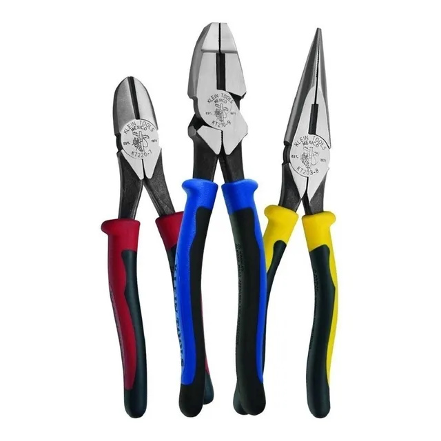 Pinzas Electricista Klein Tools Ktm0005 Alta Palanca 3 Pzas