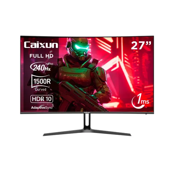 Monitor Gamer Curvo Caixun 27 Fhd Va 240hz C27c1f