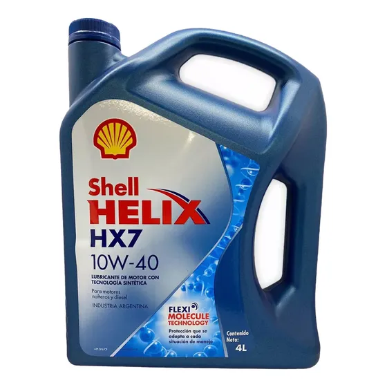 Aceite Semi Sintetico Shell Helix Hx7 10w40 - 4 Litros ,
