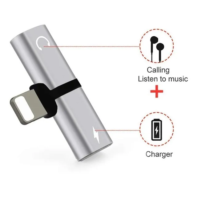 Adaptador Para Audifonos Y Carga Simultanea iPhone 8, 9 Y X