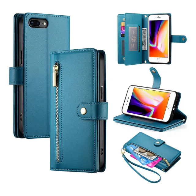 Funda De Piel Para iPhone 8, 7, 6 Se, Cartera, Etc.