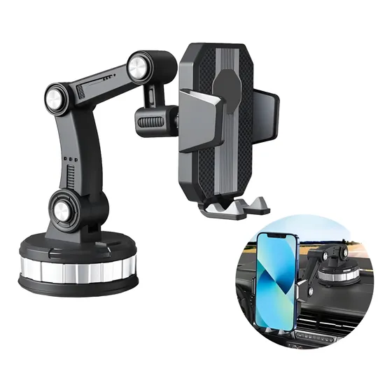 Soporte Celular Auto Brazo Ajustable Calidad Premium