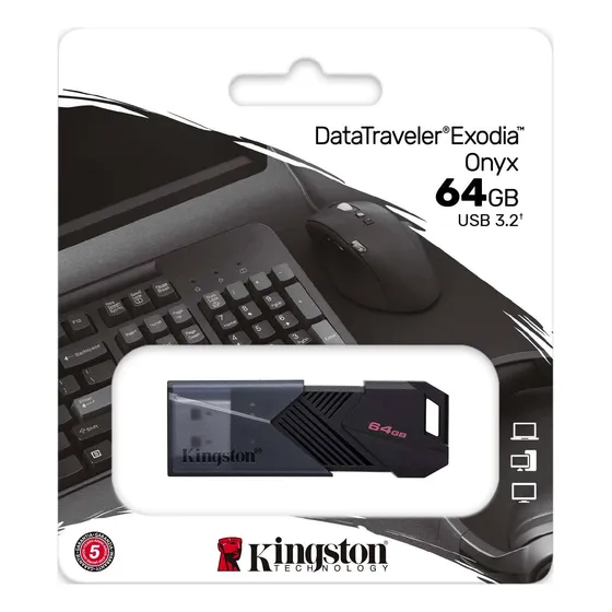 Pen Drive Kingston 64gb Exodia Usb 3.2 Veloz Al Mejor Precio
