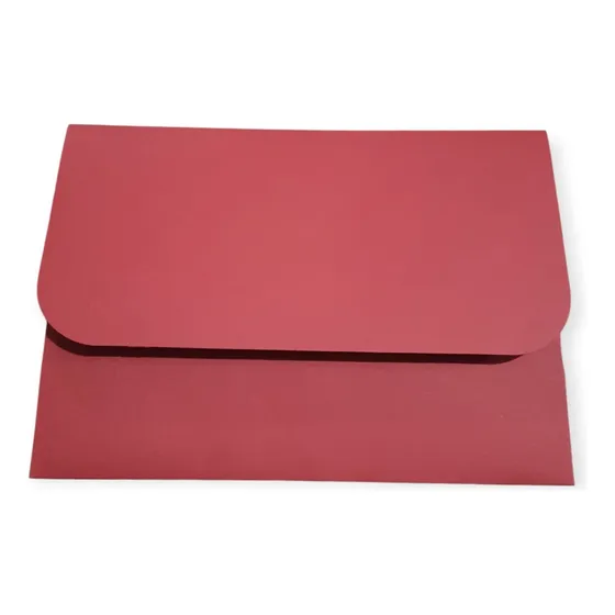 25 Envelopes Para Certificado A-4 215x300mm Vermelho Pequim