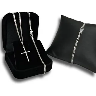 Corrente Prata 925 Masculina LegĂtima + Pulseira E Pingente Corrente Prata 925 Masculina LegĂtima + Pulseira E Pingente